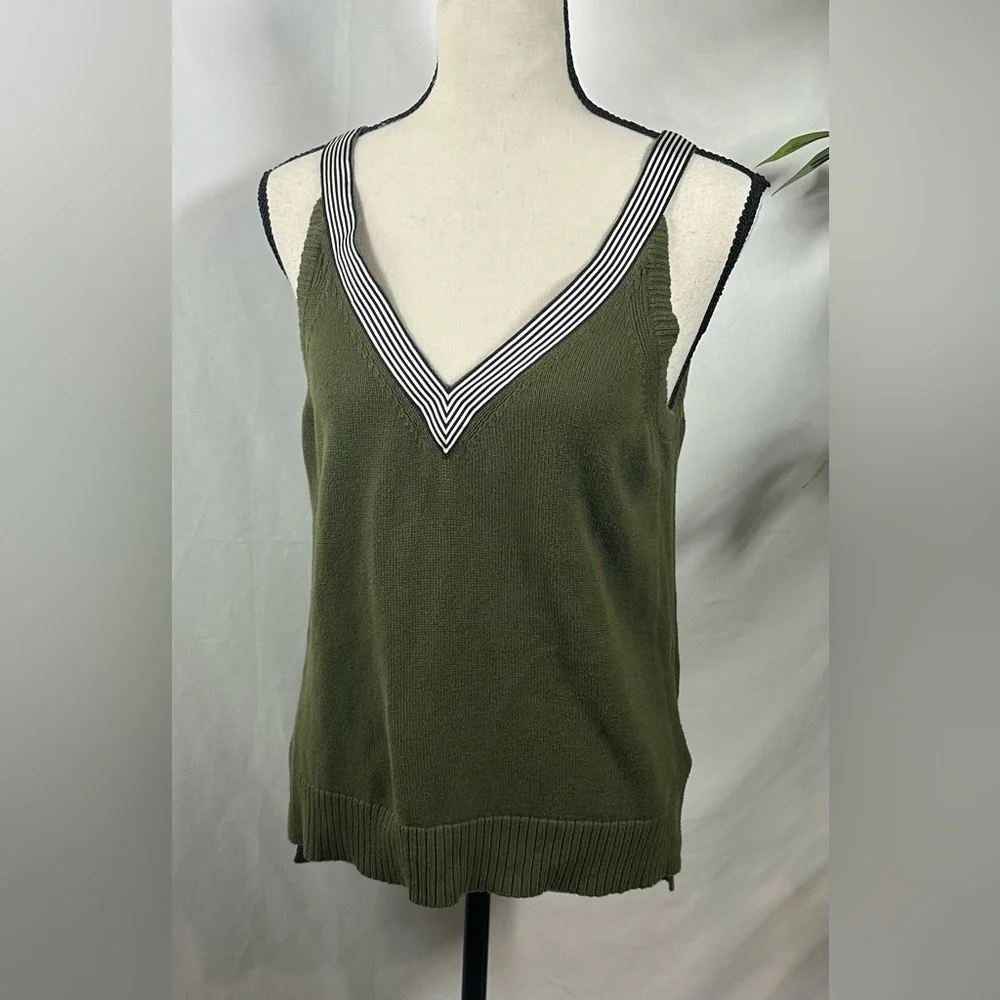 J. Crew Olive Green Tank Top